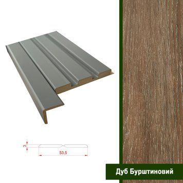 Універсальний&nbsp;декоративний&nbsp;кут&nbsp;МДФ&nbsp;0354 "Дуб Бурштиновий" | Аксесуари до стінових панелей