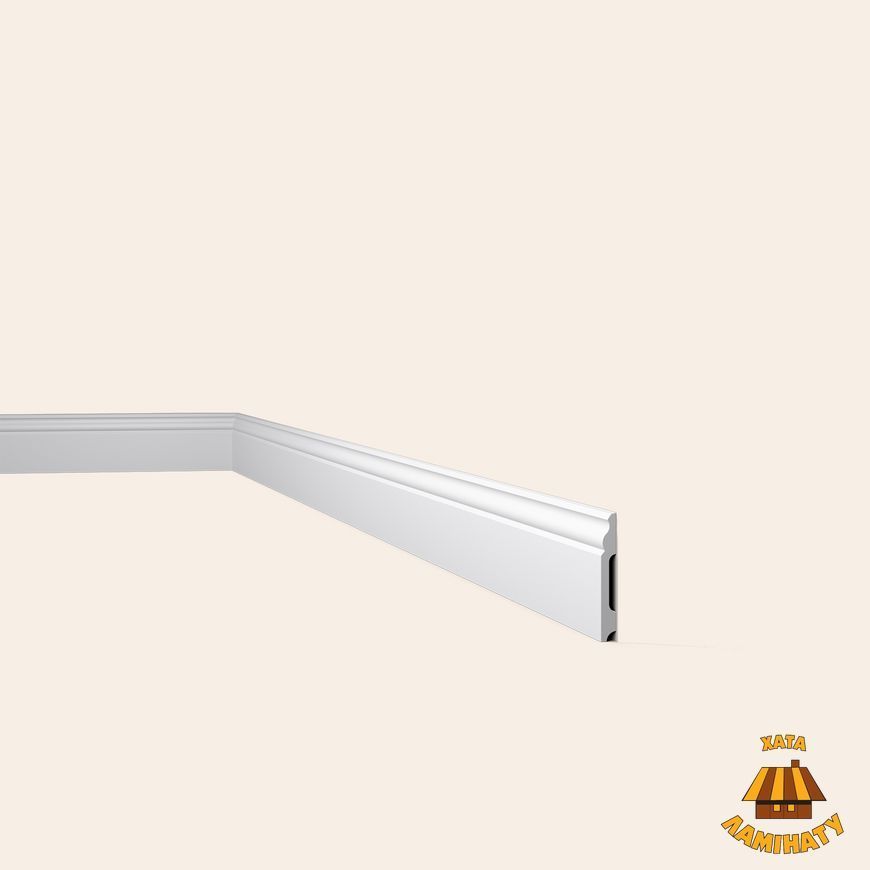 Плінтус дюрополімерний FB2F WallStyl RAL9016 | Плінтус NOËL & MARQUET