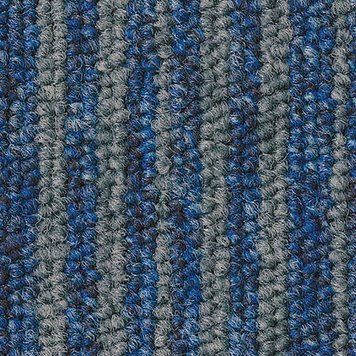 Килимова плитка Essence Stripe Tarkett AA91 8522, синьо-сіра | Ковролін Tarkett