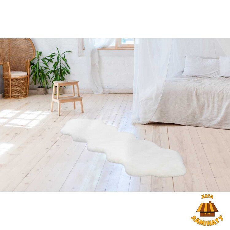 Килим Rabbit Sheepskin білий 60х180 см |